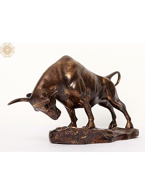 13'' Attacking Angry Bull | Home Decor