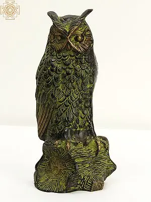 10" Brass Decorative Owl | Home Decor