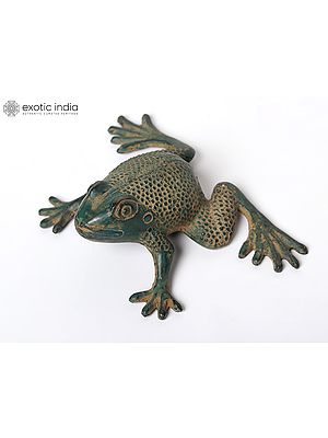 Small Brass Frog | Home Decor