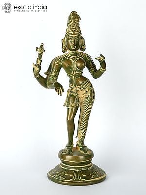 11" Ardhanarishvara (Shiva - Shakti) | Brass Statue