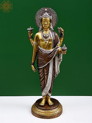 19" Dhanvantari - The Physician of Gods In Brass