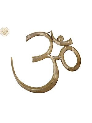 30" Large OM (AUM) Wall Hanging In Brass