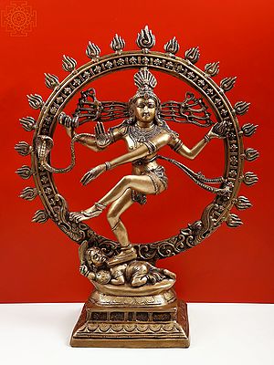 33" Large Size Nataraja Brass Statue | Handmade Idol