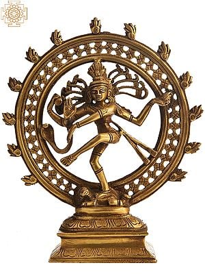 9" Nataraja Dancing on Apasmar | Brass Statues