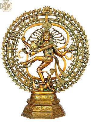 30" Natraj Brass Statue | Home Office Decor