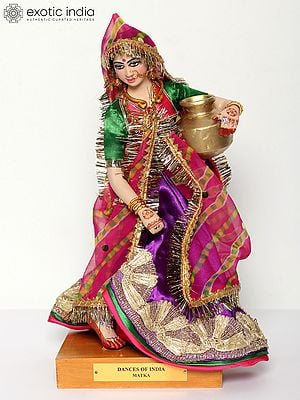13" Matka - Dance of India | Traditional Handmade Doll
