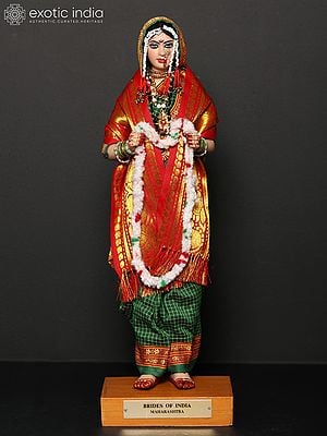 16" Bride of India from Maharashtra | Traditional Handmade Doll
