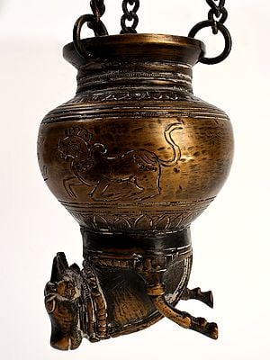 Dripping Nandi Vase for Milk to Abhishek Shiva Linga in Brass