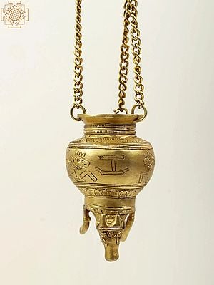 Dripping Nandi Vase for Milk to Abhishek Shiva Linga In Brass