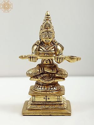 3" Small Devi Annapurna In Brass