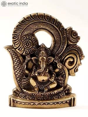 OM (AUM) Ganesha Wall Hanging Plate In Brass