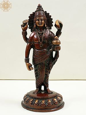 7" Dhanvantari Brass Statue | Handmade | Made in India