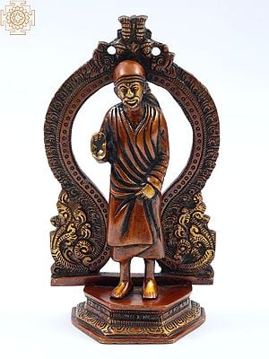 9" Sai Baba Brass Statue | Made In India