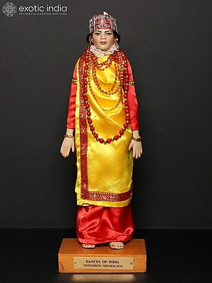 15" Nongkrem Dance from Meghalaya | Traditional Handmade Doll