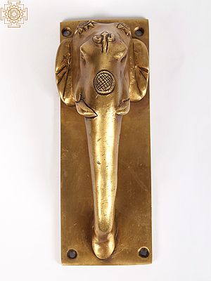 Brass Elephant Door Handle