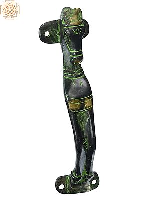 7" Brass Horse Shape Door-Handle