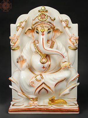 Identical Blessing Ganesha Carved on Both Sides