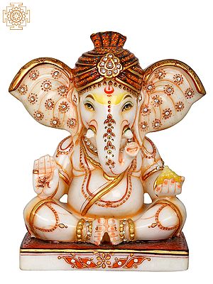 10" Royal Turbaned Ganesha