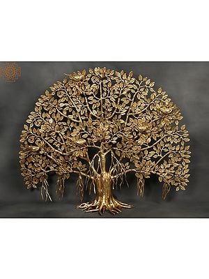 Stunning Tree with Perched Birds and Root Stand