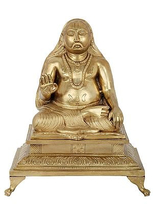 12" Shri Raghavendra Swami Bronze Sculpture
