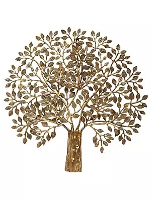 23" Beautiful Tree Of Life | Handmade | Home Decor | Decorative Object / Accents | Brass Statue | Made In India