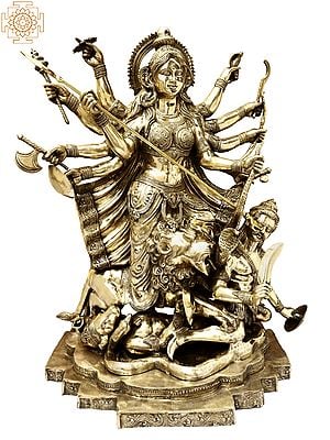 62" Large Sized Goddess Maa Durga | Mahishasurmardini: Mother of the universe