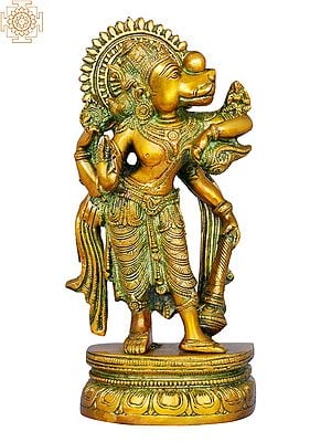 7" Varaha - Third of the 10 incarnations (Avatars) of Lord Vishnu In Brass | Handmade | Made In India