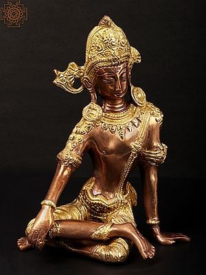 10" Handmade Indra Brass Statue | Made In India