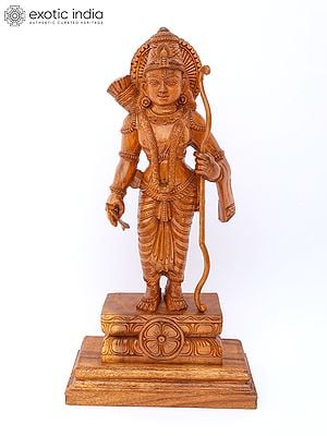 24" Standing Lord Rama | Wood Carving