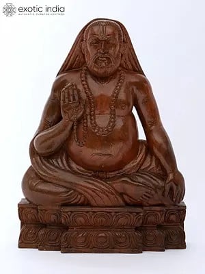 18" Raghavendra Swami | Wood Carving