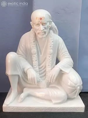 24" Shirdi Sai Baba Statue In Vietnam Marble Idol | Statue For Temple