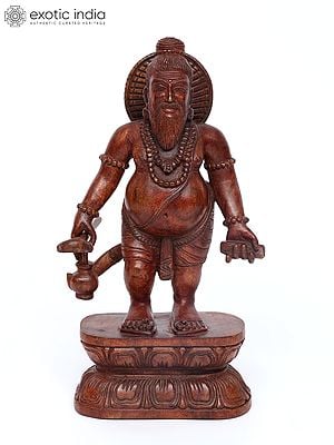 18" Rishi Agastya | Wood Carving