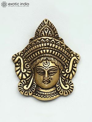 3" Small Goddess Durga Face | Wall Hanging