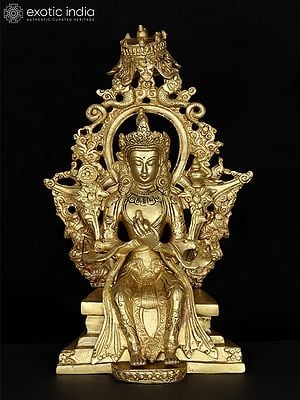 10" Maitreya Buddha - The Future Buddha | Brass Statue