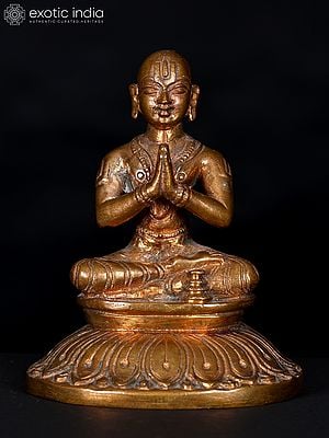 3" Small Swami Ramanujacharya | Bronze Statue