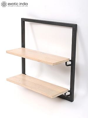 20" Designer Double Shelf | Wall Hanging