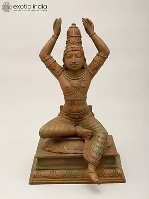 12" Goddess Kaumari (The Virgin Goddess) | Bronze Statue