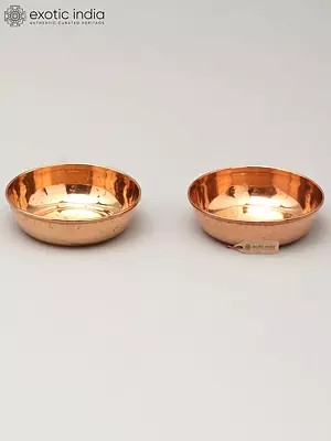 2" Small Size Pair of Copper Ritual Bowls
