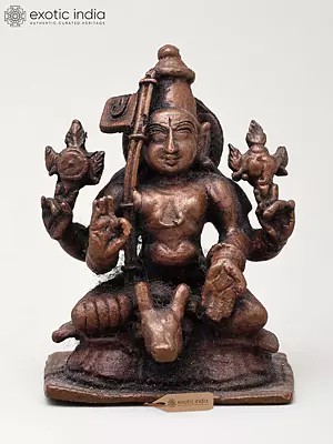 2" Small Hindu Vedic God | Copper Statue