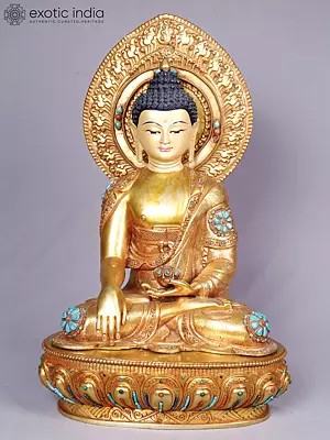 Shakyamuni Buddha | Tibetan Buddhist Deity | Copper With Gold Plated
