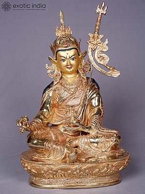 Guru Rinpoche - Padmasambhava | Tibetan Buddhist Deity | Copper With Gold Plated