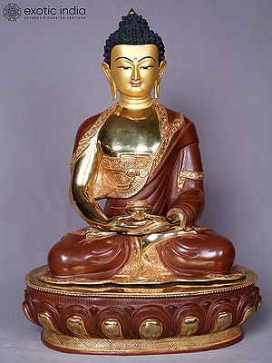 Amitabha Buddha | Tibetan Buddhist Deity | Copper With Gold Plated
