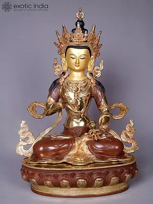 Vajrasattva | Tibetan Buddhist Deity | Copper With Gold Plated
