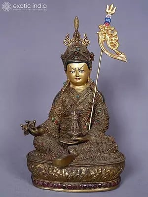 15" Guru Padmasambhava Statue | Symbol Of Protection | Brass Statue