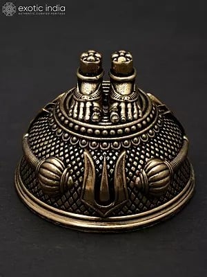 Small Superfine Charan Paduka in Brass