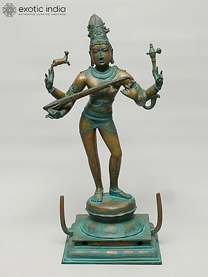 24" Lord Shiva as Pashupatinath | Bronze Statue