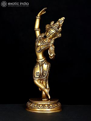 8" Brass Buddhist Mayadevi Statue - The Mother of Buddha | Handmade | Made in India