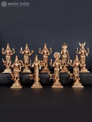 Navagraha With Vahana Set | Bronze Statue | Made In India