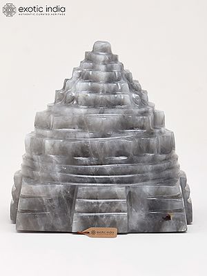 2" Small Shri Yantra Meru - Sacred Vastu and Pooja Idol | Grey Moon Gemstone