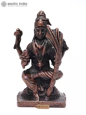 2" Small Goddess Rajarajeshvari | Copper Statue